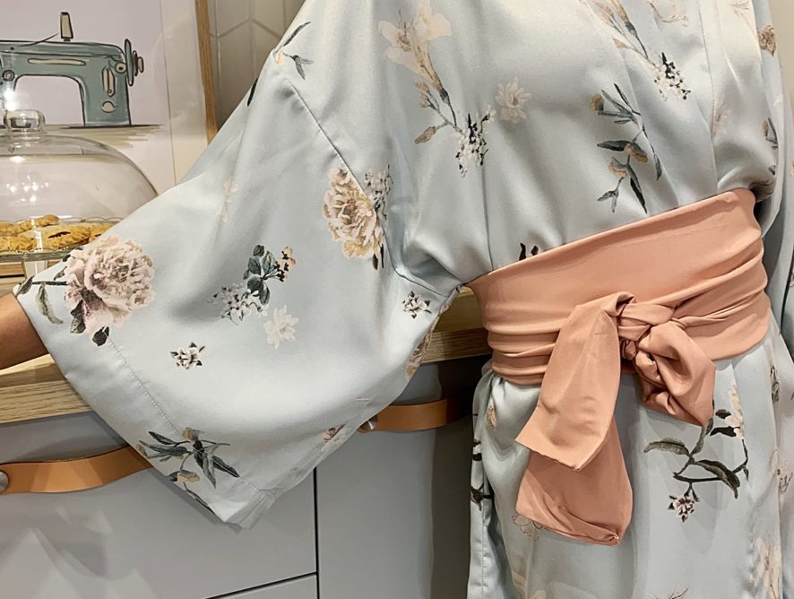 Kimonowa narzutka/szlafrok