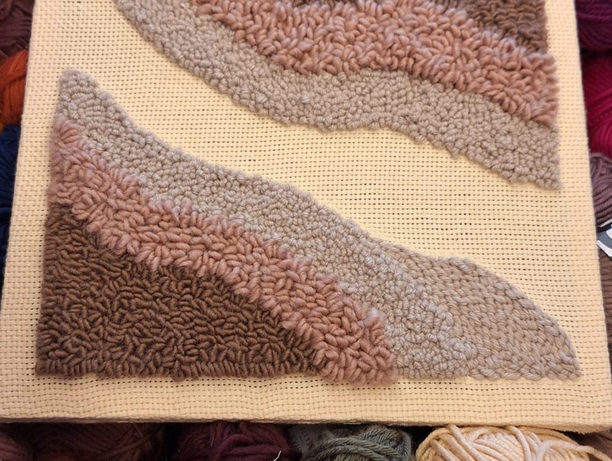 Strukturalny obraz punch needle